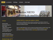 Tablet Screenshot of muebles-nieto.com